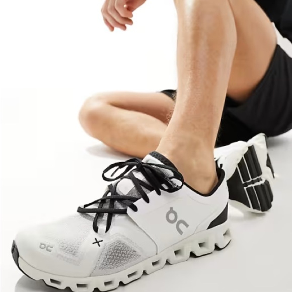On Cloud X 3 in White Black - Women's